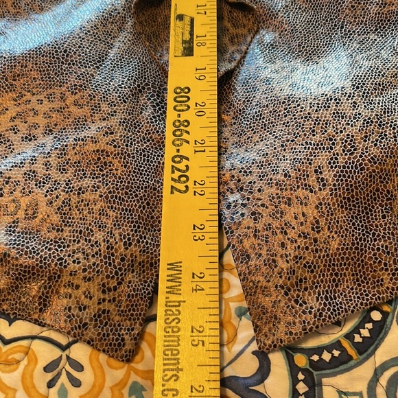 Chicos Faux Leather Cheetah Print Jacket Size Small - Picture 9 of 9